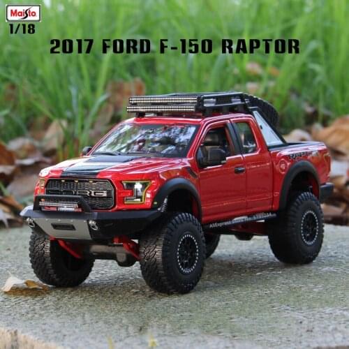 Maisto 1:24 2017 Ford F150 pickup raptor Car Models High Simulation Vehicle Toy birthday present Gifts For Children