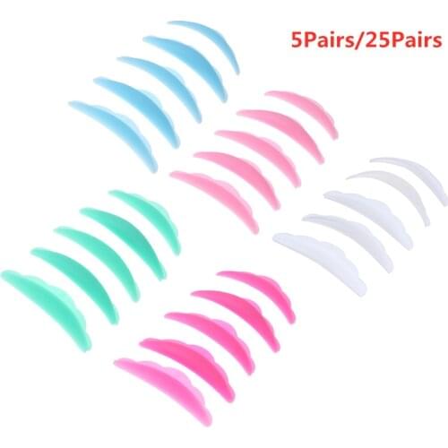 5/25Pairs Eyelash Lifting Silicone Pads Set Eye Lash Extension Lift Perming Kit Tool Eyelash Lift Curlers Curl Shields Pads