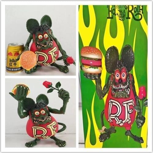 New boxed Wacky Wobbler RAT FINK PVC Movable Collection of Toy and Doll Gifts 21cm