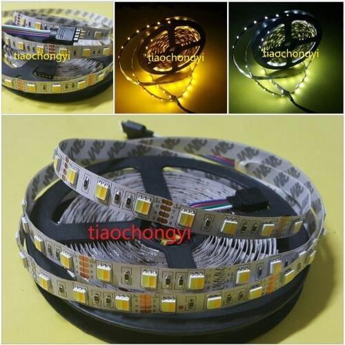 New 5M 5630 60Leds/M White+Warm White DC12V adjustable Dimmable LED Strip Light