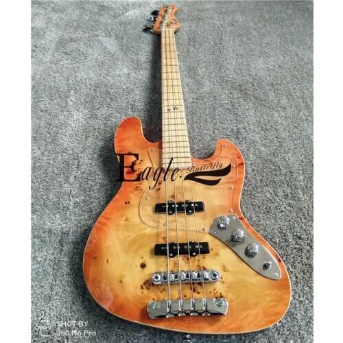Eagle. Butterfly electric guitar, electric bass custom shop four string JAZZ electric bass custom custom tree scarf with surface