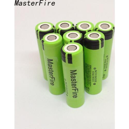 MasterFire Original NCR18650B 3.7V 3400mah 18650 Rechargeable Lithium Battery Flashlights Laptop Batteries For Panasonic