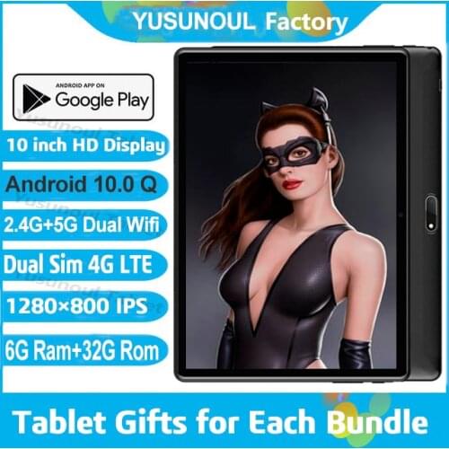 Sales 5G Wifi 4G LTE 6G Ram Гугл игры 10 inch Tablet pc 1280*800 HD Android 9.0 Pie octa core телефонный звонок планшетный пк