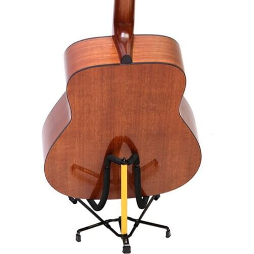 Classical Acoustic Guitar Stand Folding Holder Floor Universal Collapsible Portable Electric Guitar Bass Stand Perfect Display