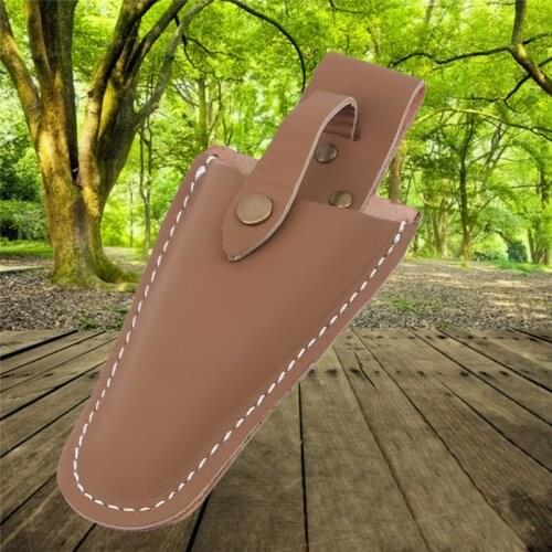 Practical Home Supplies With Buckle Electrician Holder Scissor Bag Storage Portable Leather Sheath Tool Pruning Gardening Pouch