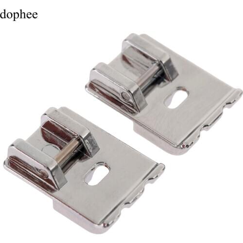 Dophee 1pc Domestic Sewing Machine Presser Foot Metal Double Welting Cording Piping Foot/Feet Singer Brother Juki