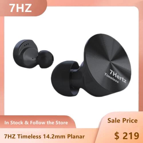 7HZ Timeless Flat Headphon In Ear Wired Earphones Subwoofer MMCX Metal High Resolution HiFi Music Headphoen Detachable Cable 7HZ