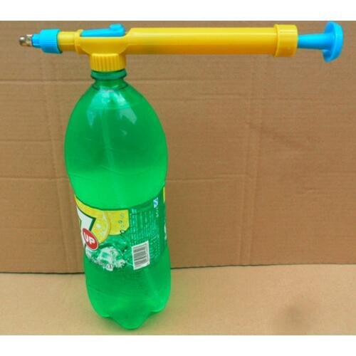 Mini Toy Guns Juice Bottles Interface Plastic Trolley Gun Sprayer Head Pressure Water Sprayer Spraying Head Gardening Supplies