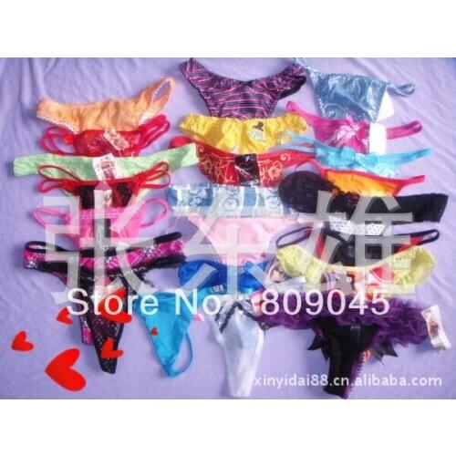 Women random color size style underwear/ladies panties/lingerie/bikini underwear lingerie pants/ thong intimate wear DZ032-24pcs