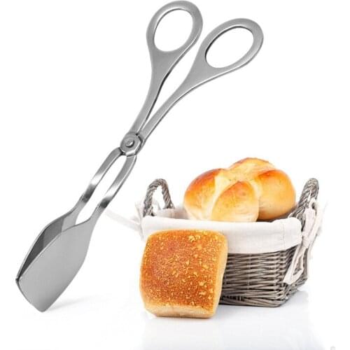 BBQ Tongs Kitchen Tongs Clip Clamp Stainless Steel Food Tongs Cooking Scissors Tongs Buffet Pliers Kitchen Accessories