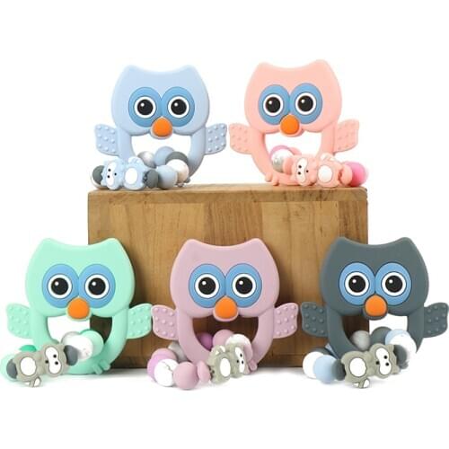 Silicone Baby Teether Bracelet BPA Free Baby Teething Beads Nurse Gift Food Grade Silicone Toy Product Baby Bracelet for Newborn