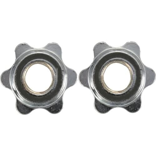 2x 1″ standard barbell spinlock collars screw clamp dumbbell bar weight lifting