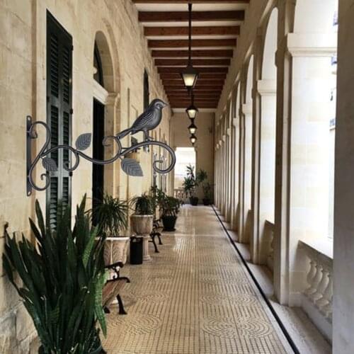 50LB Iron Hanging Bracket Wall Hook Plant Hanger for Bird Feeder Lanterns Flower Brackets Wind Chime Indoor Outdoor Decoration