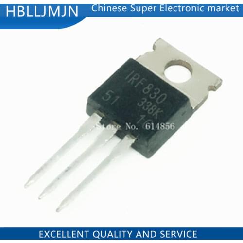 50PCS IRF830 IRF830A IRF830PBF MOSFET N-Chan 500V 4.5 Amp TO-220 ZJ