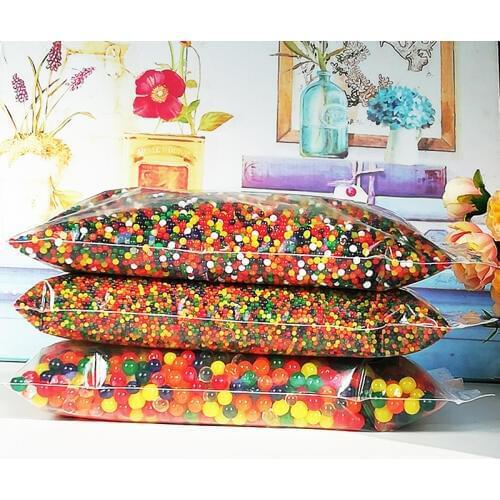 500g Crystal Soil Water Beads Orbiz Hydrogel Balls Growing Gel Ball Big Decorative Flower Wedding Party Decoration Home Decor