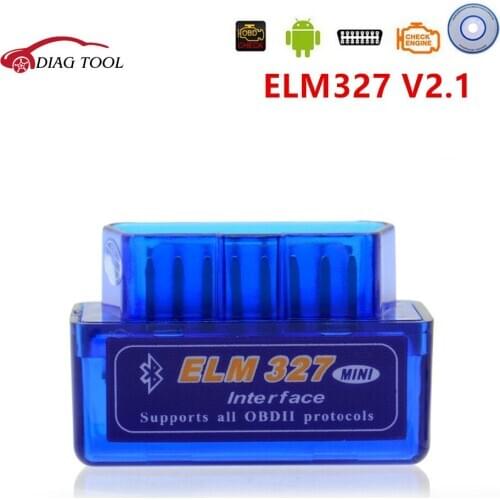 V2.1 MINI ELM327 Bluetooth Interface Auto Diagnostic Tool v2.1 ELM 327 Diagnostic-tool obd2 Car Code Scanner OBD 2 OBDII Scaner