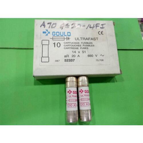 Free shipping 5pcs A70QS20-14F imported fuse, ceramic 14X51MM GOULD genuine 20A 660V