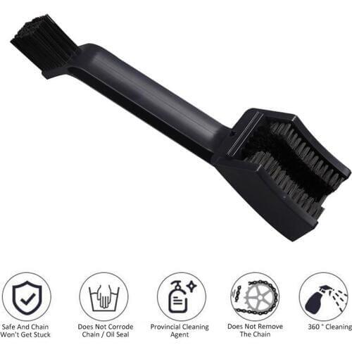 Motorcycle Chain Cleaning Means Brush Quick Chain Washer Chain Brush Cleaning Brush Cleaning Tool Black Color ingenious