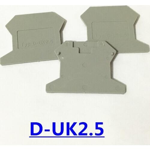 D-UK2.5) Terminal blocks Clapboard spacer fitting baffle separators 2.5mm2 UK2.5N Accessory 50 pieces/lot