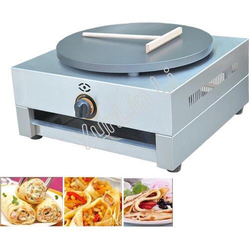 Gas Crepe Maker Single Plate Circle Diameter 400mm French Bread Maker Pancake Machine FYA-1.R