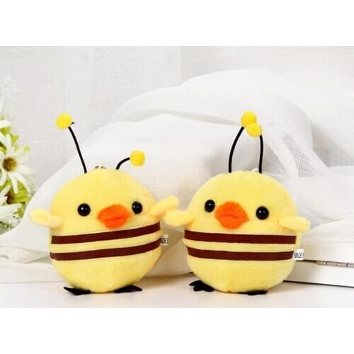 14cm Cute Bee Animal Soft Stuffed Plush Doll Children Birthday Gift Home Room Decor Tabletop Ornaments Lovely Birthday Gift