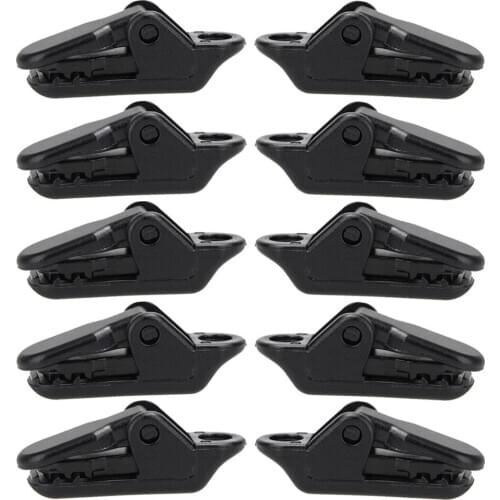10Pcs Tent Hool Awning Clip Clamp Tarp Set Tarpaulin Clip Snap Tent Hiking Camping Survival Tighten Tool Emergency Gear Dropship