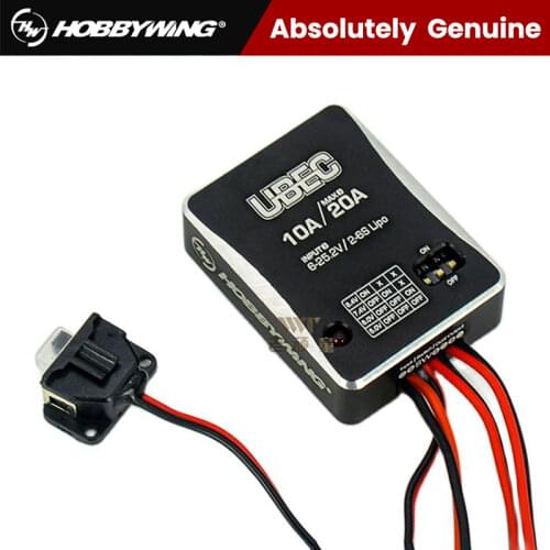Hobbywing RC Car 10A 2-6S UBEC Module UBEC-10A External BEC Switching Board DC-DC Regulator Voltage Switches 5.0V 6.0V 7.4V 8.4V