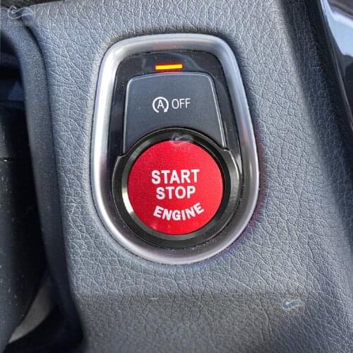 Aluminum Alloy Engine Start Stop Button Ring Cover Trim For BMW 1 2 3 4 5 7 Series X3 X4 X5 X6 F15 F16 F25 F26 F01 F07 F10 F18