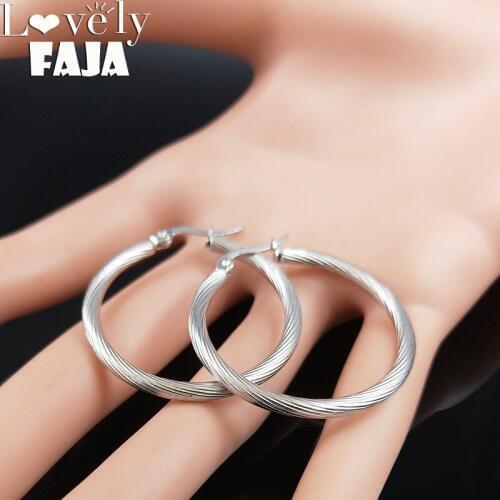 Lovely FAJA Women's Silver Earrings