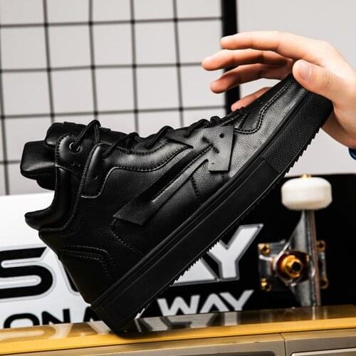 High Top PU Leather Autumn Hot Sale Men Running Shoes High Quality Sport Shoes for Man Sports Shoes Man Sneakers Male GMB-0453