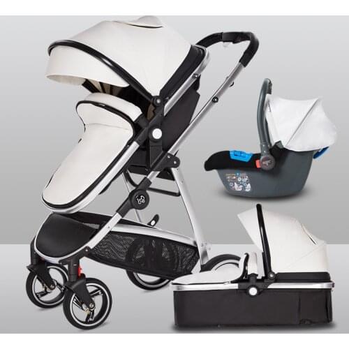 Newber Newbell Stroller Can Be Used for Sitting, Lying, Light, High Landscape, Hand-pushing, Two-way Newborn Baby Lathe