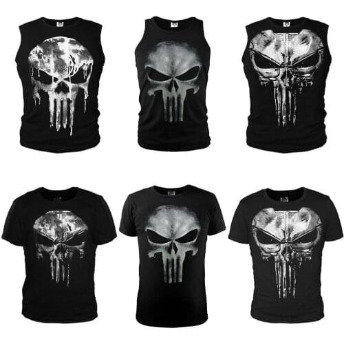 NEW Punisher Rashgard Running Shirt Men T-shirt Long Sleeve Compression Shirts Gym T-shirt Fitness Sport Shirt Men