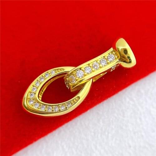 Wholesale DIY Natural Stones Beads Jewelry Making Accessories Silver/Gold/Rose Gold Metal Connector Clasps Findings