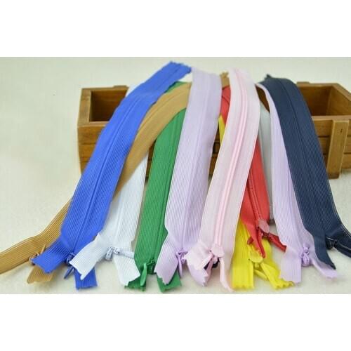 30cm and 60cm High quality invisible zipper closed tail wedding dress thick skirt garment zipper accessories