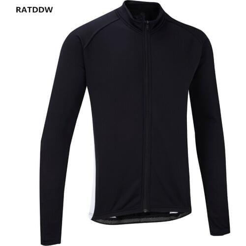 Pro Team Black Winter Thermal Fleece Cycling Jersey Bike Bicycle Long Sleeves Mountaion MTB Cycling Clothing Jerseys