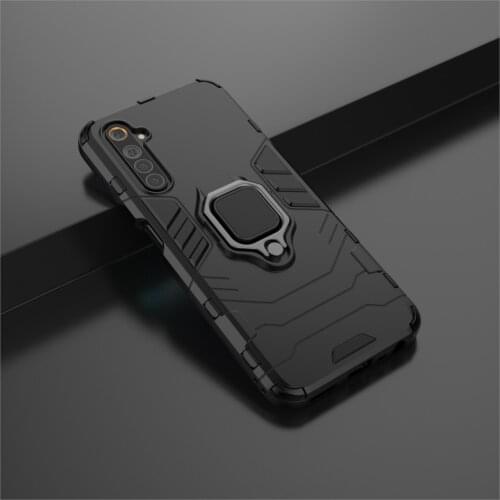 Shockproof Armor Case For Realme 5 6 7 7i XT X2 X50 Pro C2 C3 C11 C12 C15 C17 Soft TPU Hard PC Back Cover For OPPO Reno 4 Pro 5G