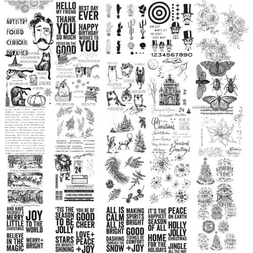 7x8.7inch "Best Day Ever"Transparent Silicone Clear Stamp For Scrapbooking DIY Craft Soft Stamp Albums Handmakes 2021 New