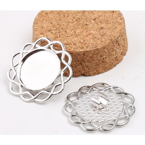 Onwear Fit 20mm Cabochon Hair Band Base Setting Trays Diy Hairband Bezel Blanks Diy Jewelry Accesories