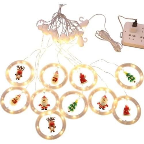 Christmas Ball Lights LED Lantern String Christmas Balls Creative Cartoon Christmas Tree Pendant Decoration Ornaments