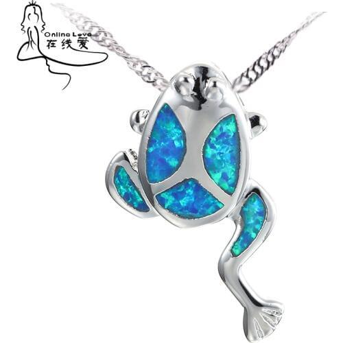 Lovely popular frog Opal pendant support wholesale custom dropshiping