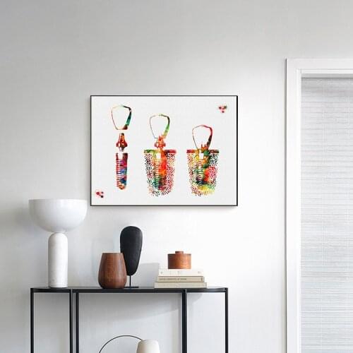 Northern Europe modern simple dental poster mural painting decorative picture printing canvas painting wholesale