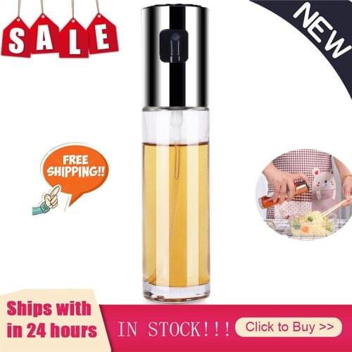 Kitchen Baking Oil Cook Oil Spray Empty Bottle Vinegar Bottle Oil Dispenser Cooking Tool Salad BBQ Cooking Glass Oil Sprayer