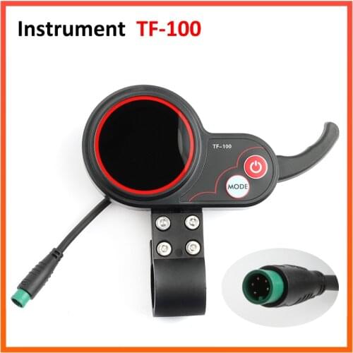 Tf-100 24V 36V 48V Electric Scooter Display Panel for M365 Scooter Dashboard Power Switch Throttle Three Speed Accessories