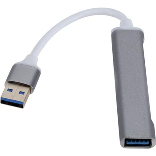 USB3.0 Aluminum Alloy Hub Adapter 4-Port USB 3.0 Hub Portable High-speed USB3.0 Splitter