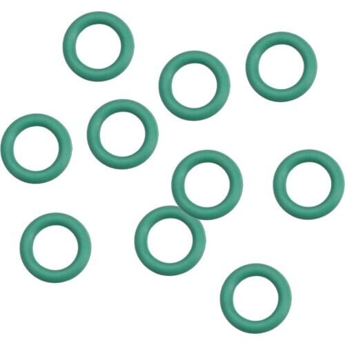 Uxcell 10Pcs Fluorine Rubber O Rings, 8mm OD, 5mm Inner Diameter, 1.5mm Width, Seal Gasket Green Prevent leaks in plumbing