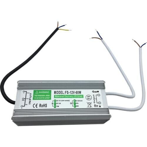 DC12V 60W 80W 100W 120W transformer ip67 underwaterproof for pool led 12V Power supply