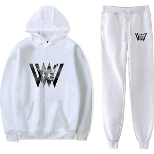 WAWNI Wincent Weiss Hoodie 2 Piece Suit Casual Hoodies + Sweatpants 2021 New Winter Trend Clothing Suit Fashion Two-piece Sets