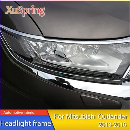 1Pair Silver Chrome Car Auto Rear Fog Light Lamp Cover Trim Frame for Mitsubishi Outlander 2013 2014 2015 2016 Car Accessories