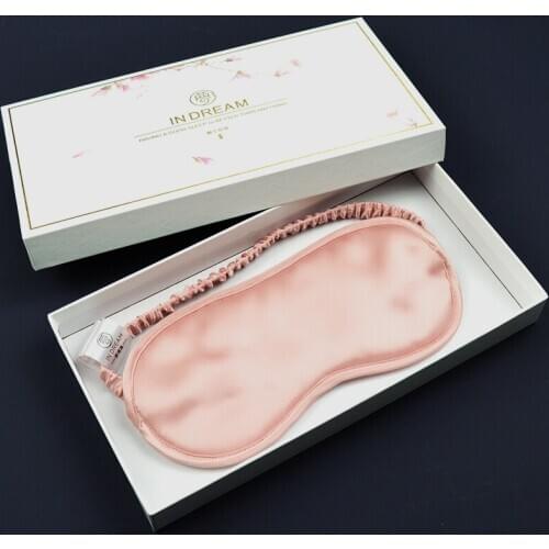 100% authentic Mulberry silk breathable soft eye shade shawl lunch break travel sleep silk mask with ear plug