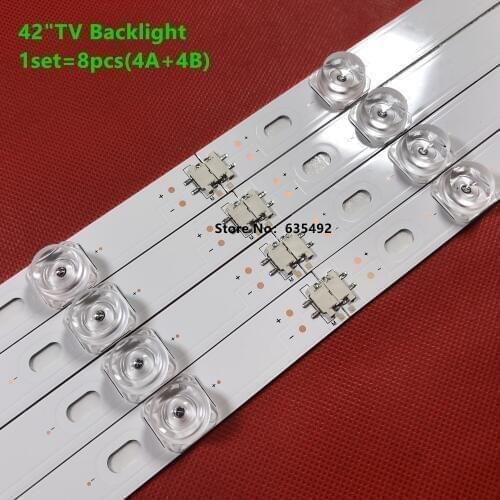 100% New 4A+4B LED Backlight Strip For LG 42inch TV INNOTEK DRT2.0 3.0 42" 6916L-1709B 1710B 1957E 1956E 6916L-1956A 6916L-1957A